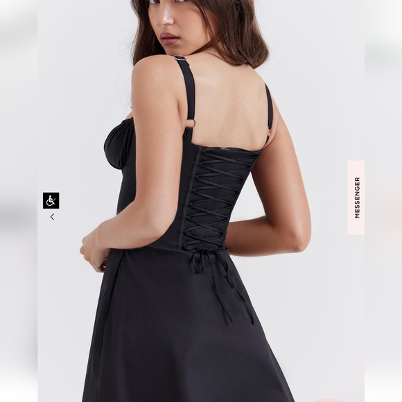 House of CB 'Carlotta' Black Corset Mini Dress - Picture 2 of 16